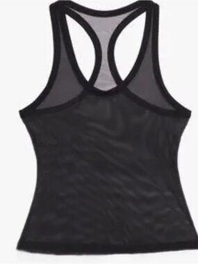 Savage X Fenty Black Mesh Racerback Tank Sz XL Women